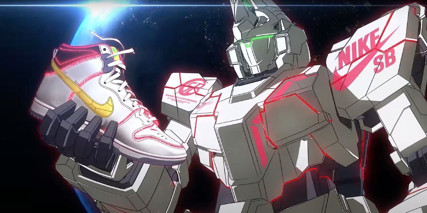 Gundam Unicorn copping new sneakers in Nike collaboration