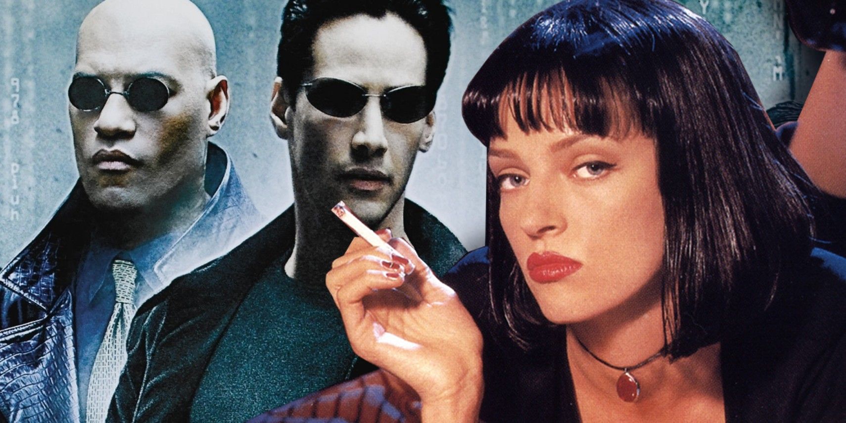 The Matrix's Morpheus and Neo & The Bride from Kill Bill