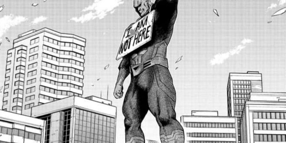 Manga My Hero Academia All Might Statue Vandalized