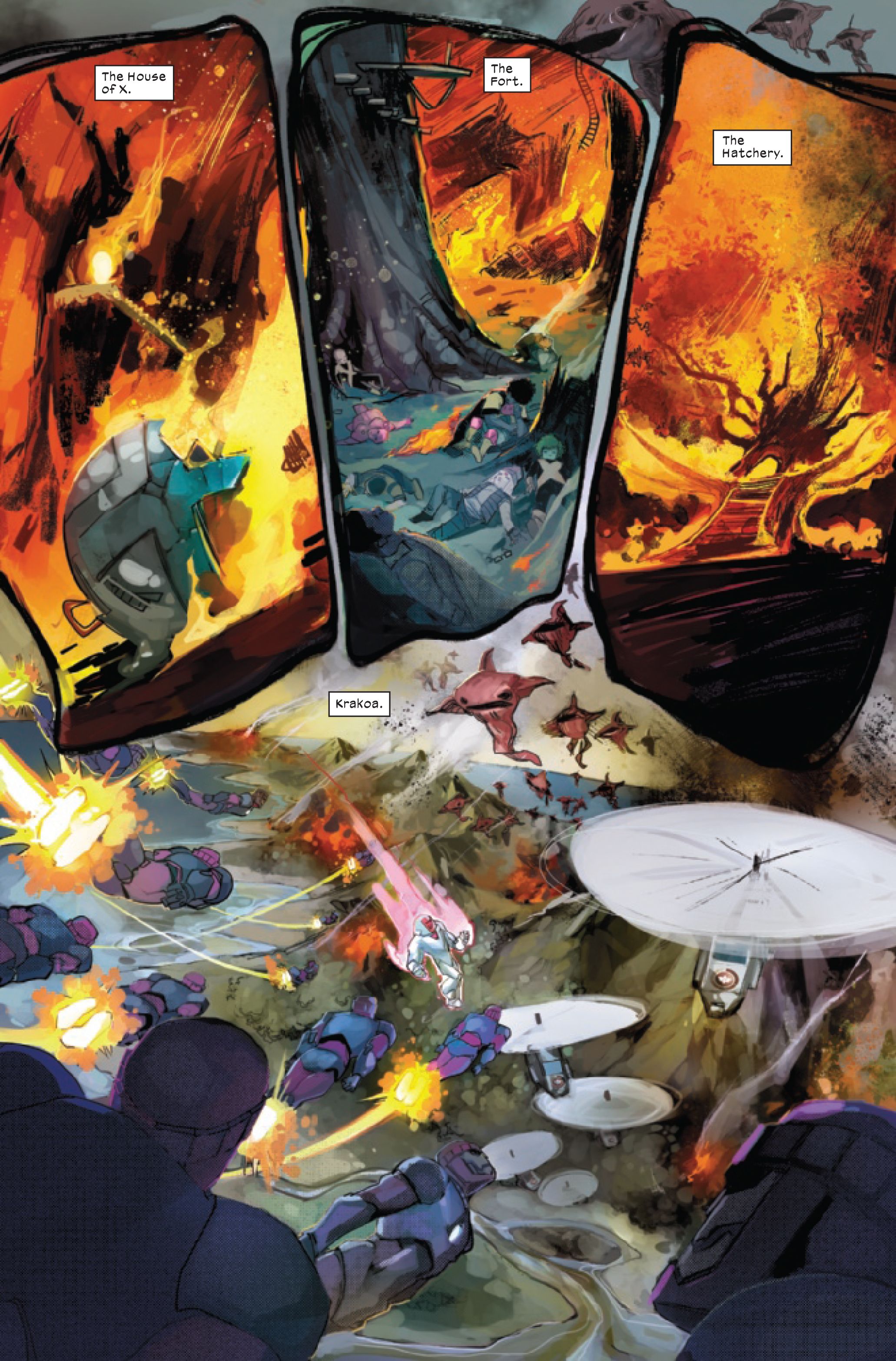 New Mutants #22 page 1, by Vita Ayala and Rod Reis.