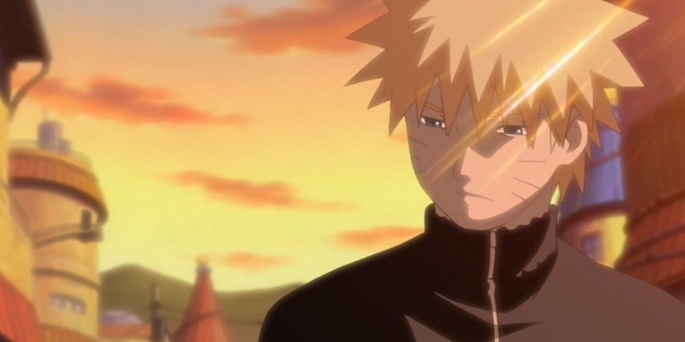 Naruto sad and looking to the side.