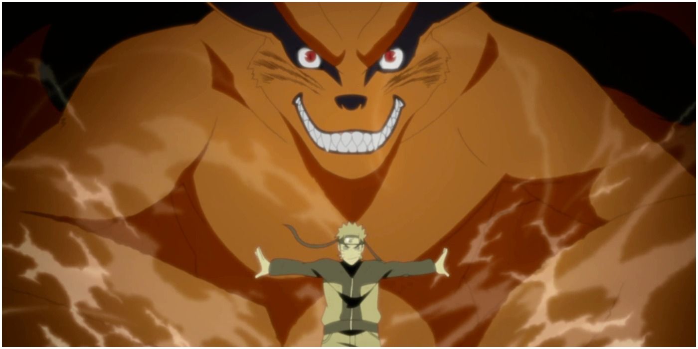 Naruto and Kurama work together