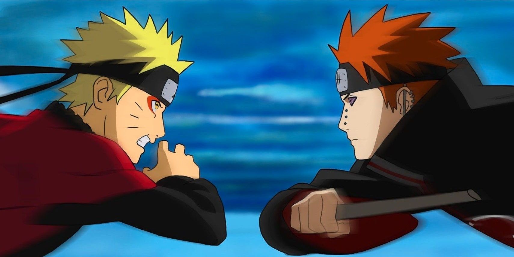Naruto versus Pain from Naruto: Shippuden (Pain's Assault Arc)