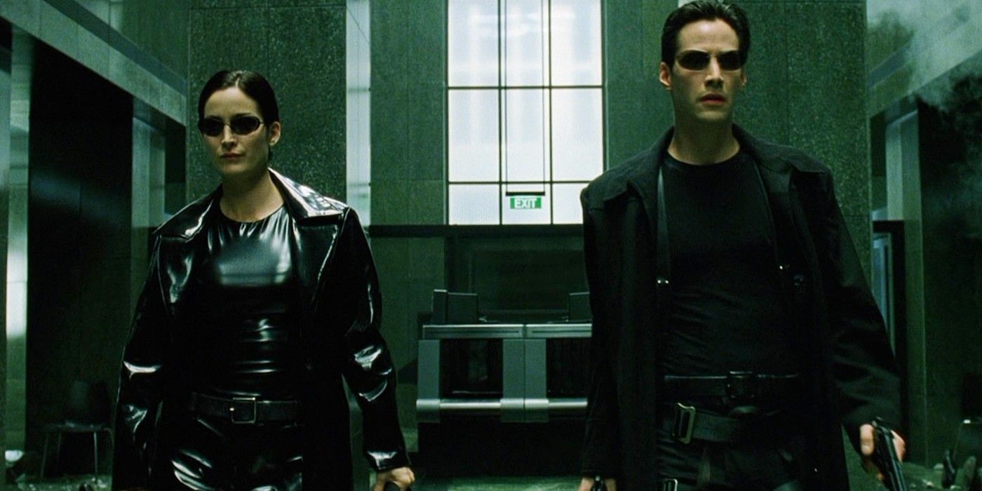 Neo And Trinity Enter The Tower In The Matrix