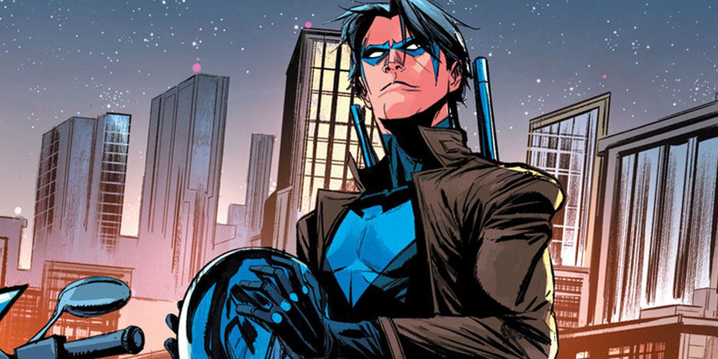 Nightwing in Leather Jacket