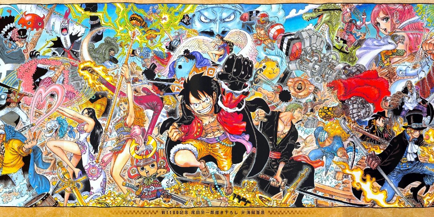 One Piece Celebrates 100 Volumes With Massive 50-Character Poster