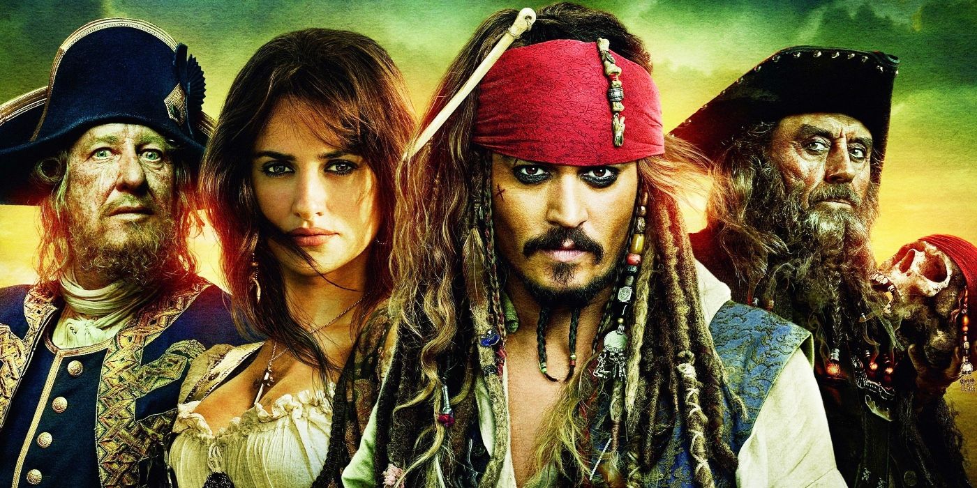 Promotional for Pirates of the Caribbean: On Stranger Tides including Johnny Deep, Penelope Cruz, Geoffrey Rush and Ian McShane