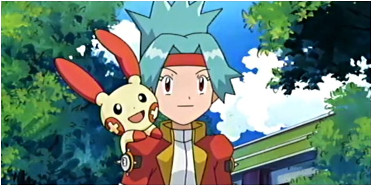 Pokemon Ranger Solana and Plusle in the anime