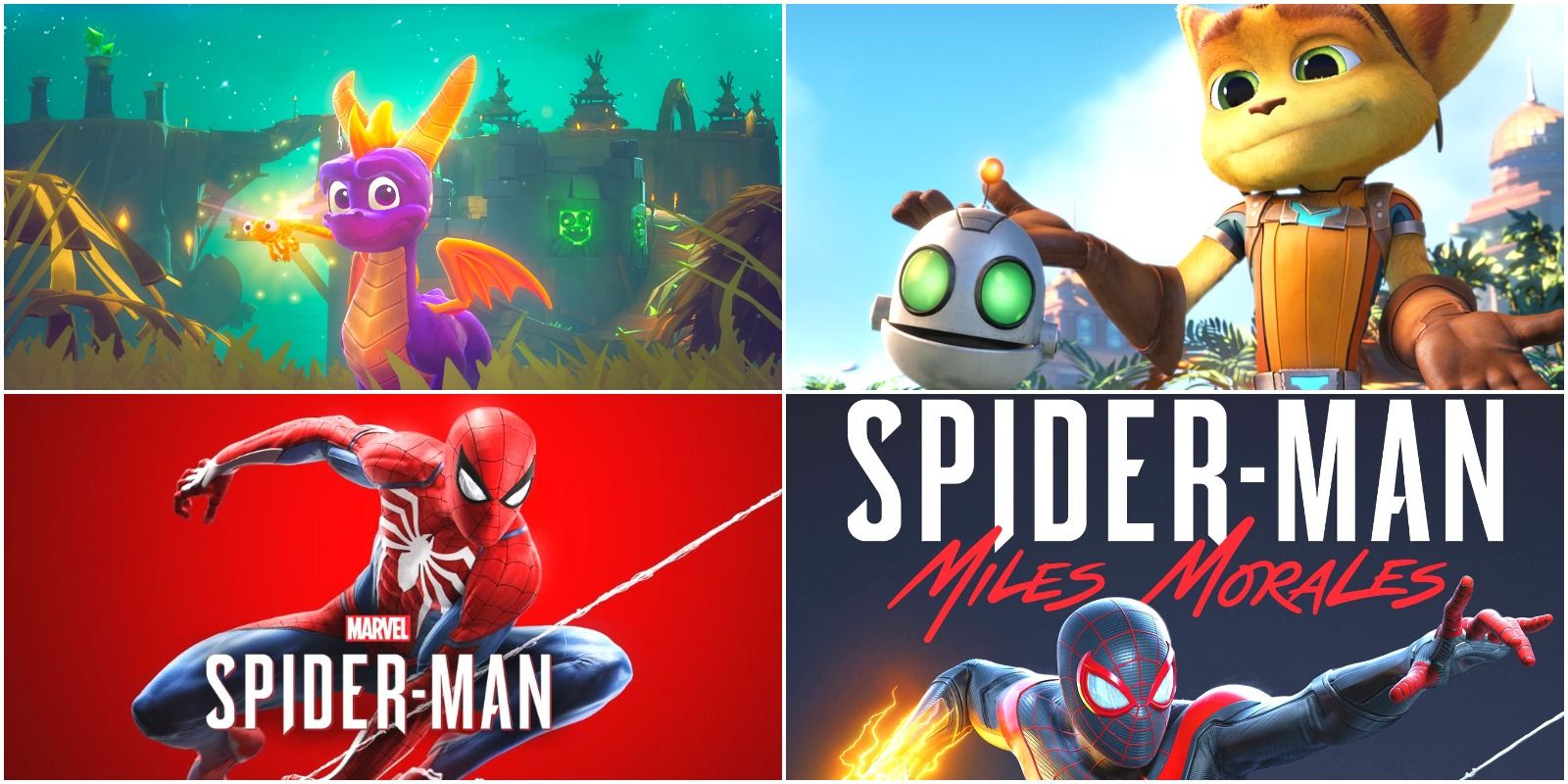 Spyro, Ratchet &amp; Clank, and the Spider-Man video games from Insomniac