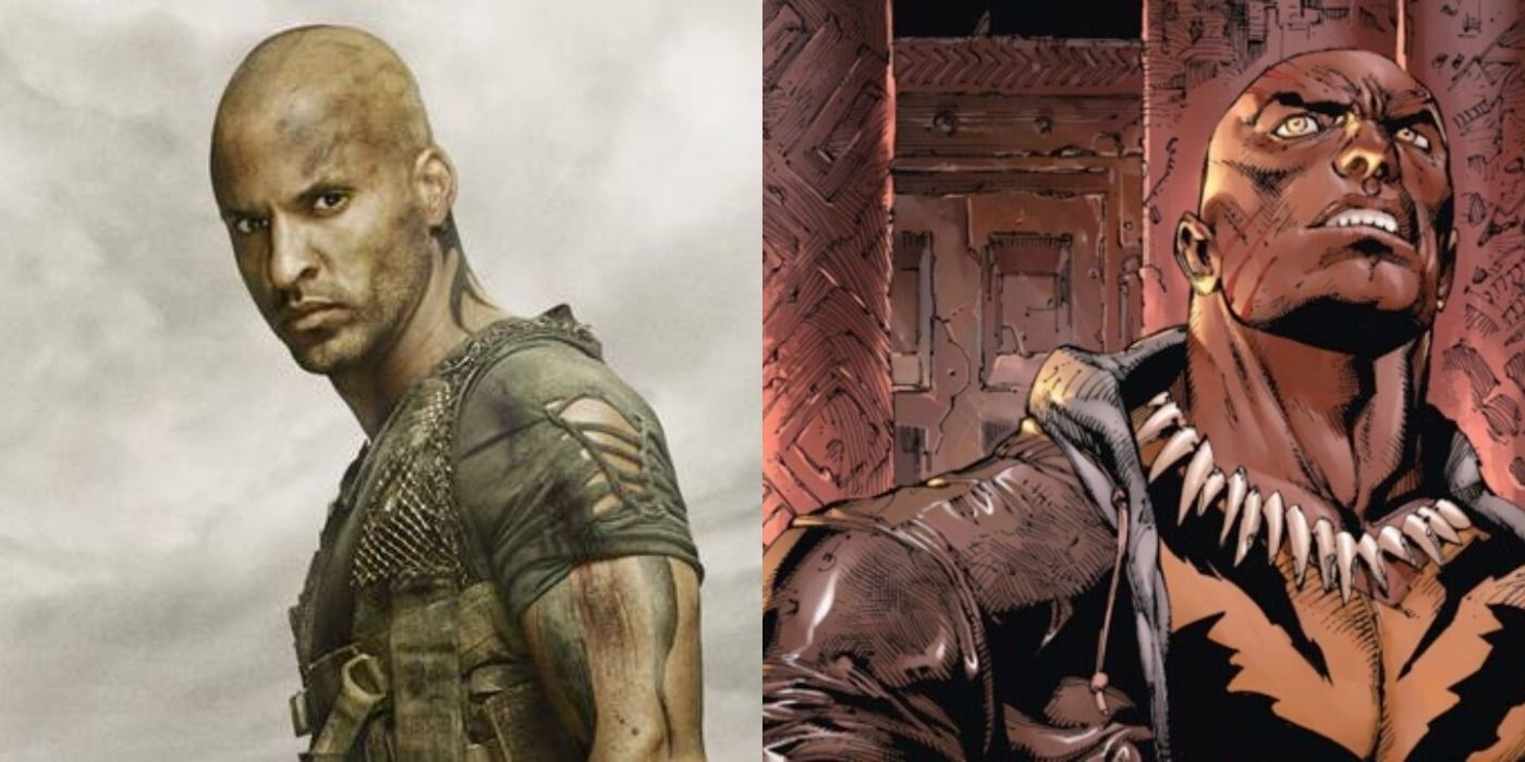 An image of Ricky Whittle on The 100 next to an image of DC Comics antihero/martial artist Bronze Tiger. 
