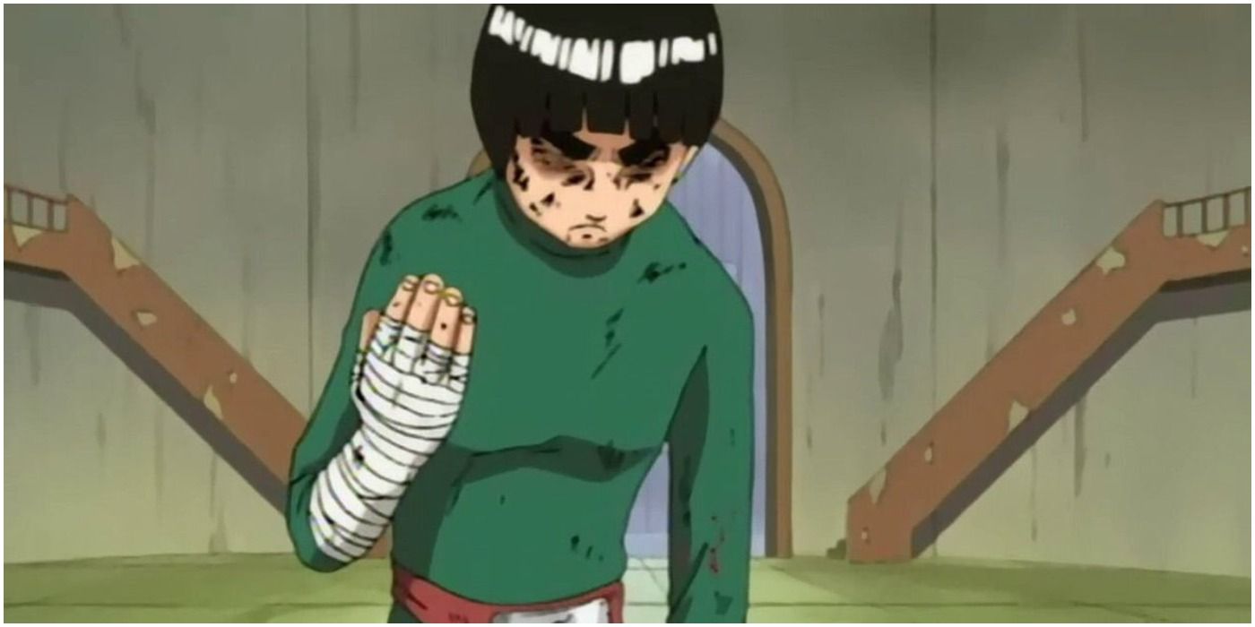 Rock Lee blacked out and injured during fight with Gaara