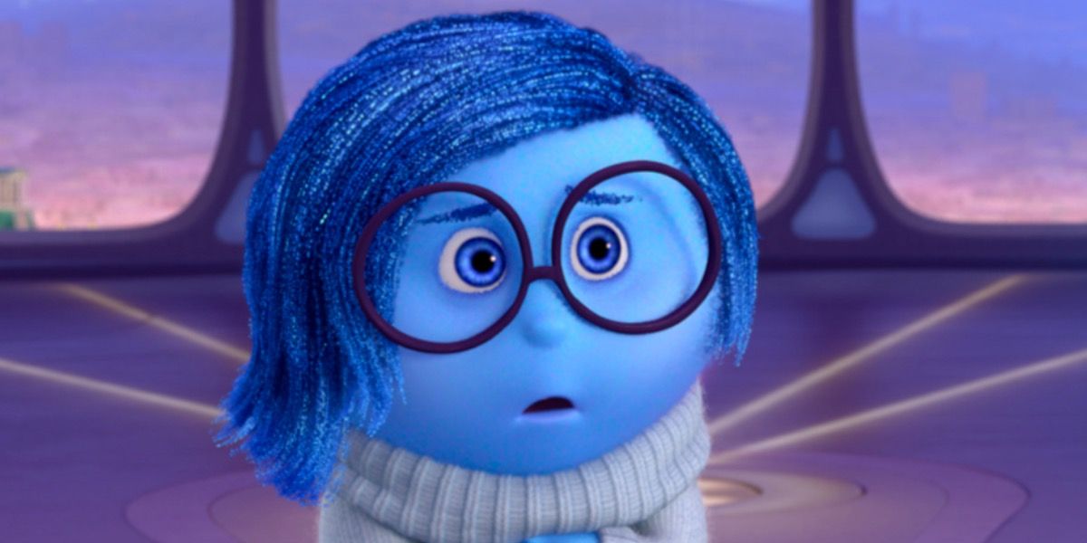 Sadness trying to explain herself in Inside Out