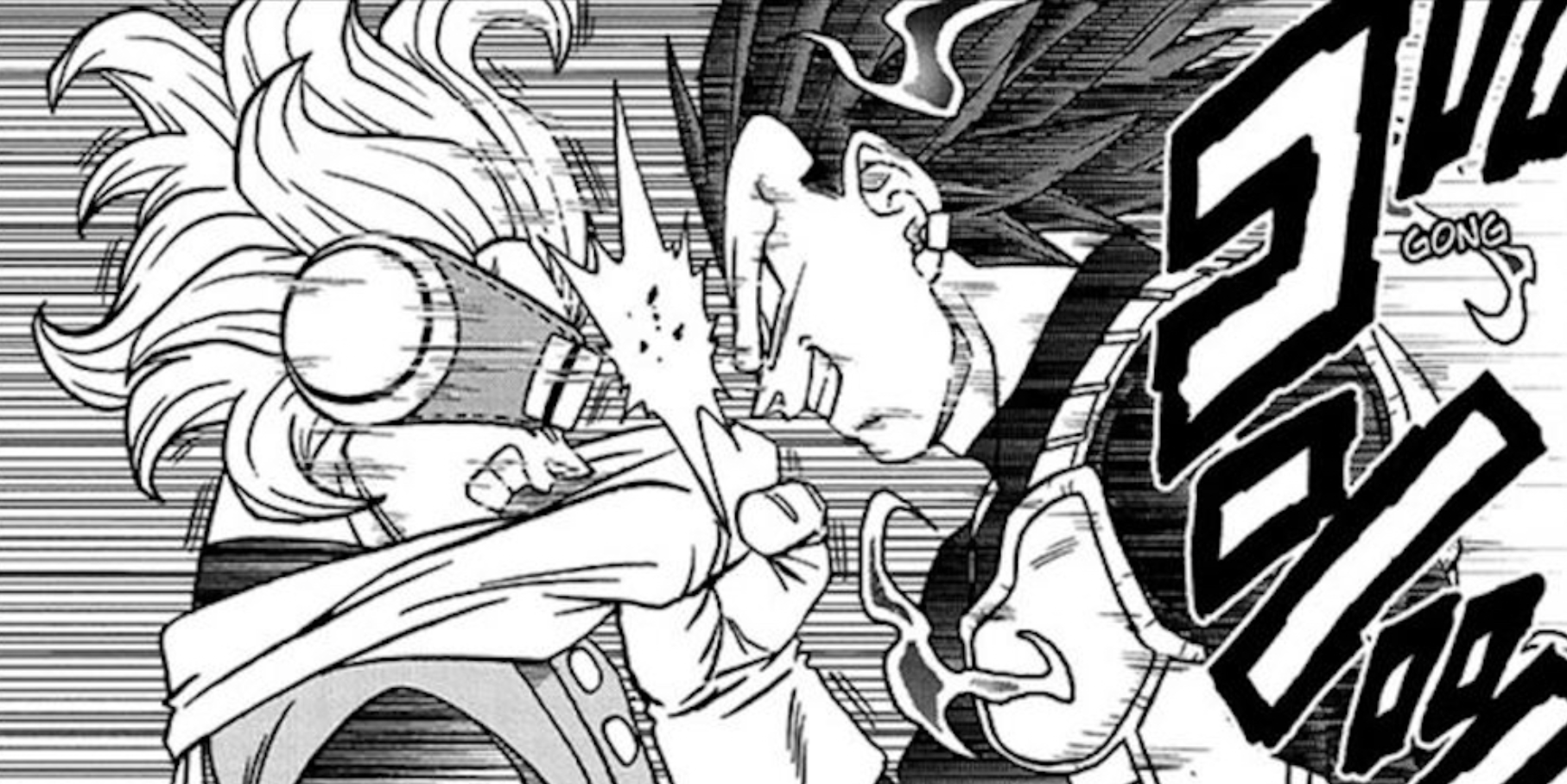 Ultra Ego Vegeta headbutts Granolah in Dragon Ball Super manga
