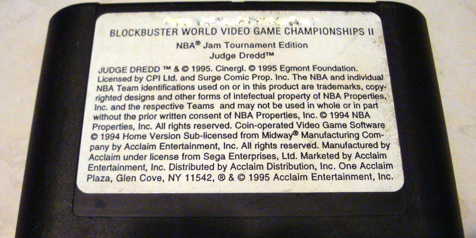The beautiful cover art for the Blockbuster World Video Game Championship II
