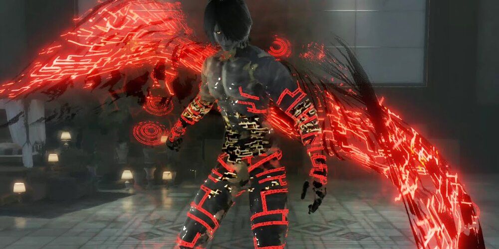 The Shadowlord boss from Nier Replicant
