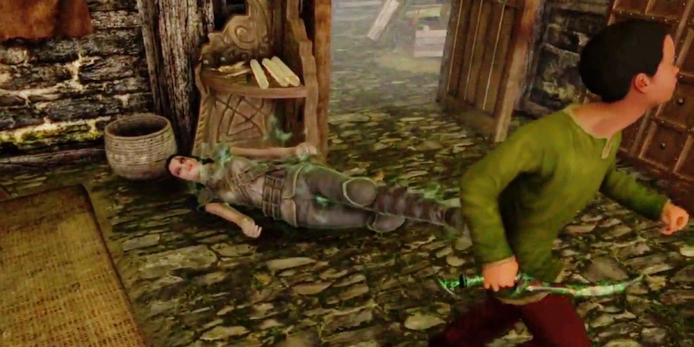 Skyrim Dad Gifts Knife To Son With Hilariously Disastrous Consequences