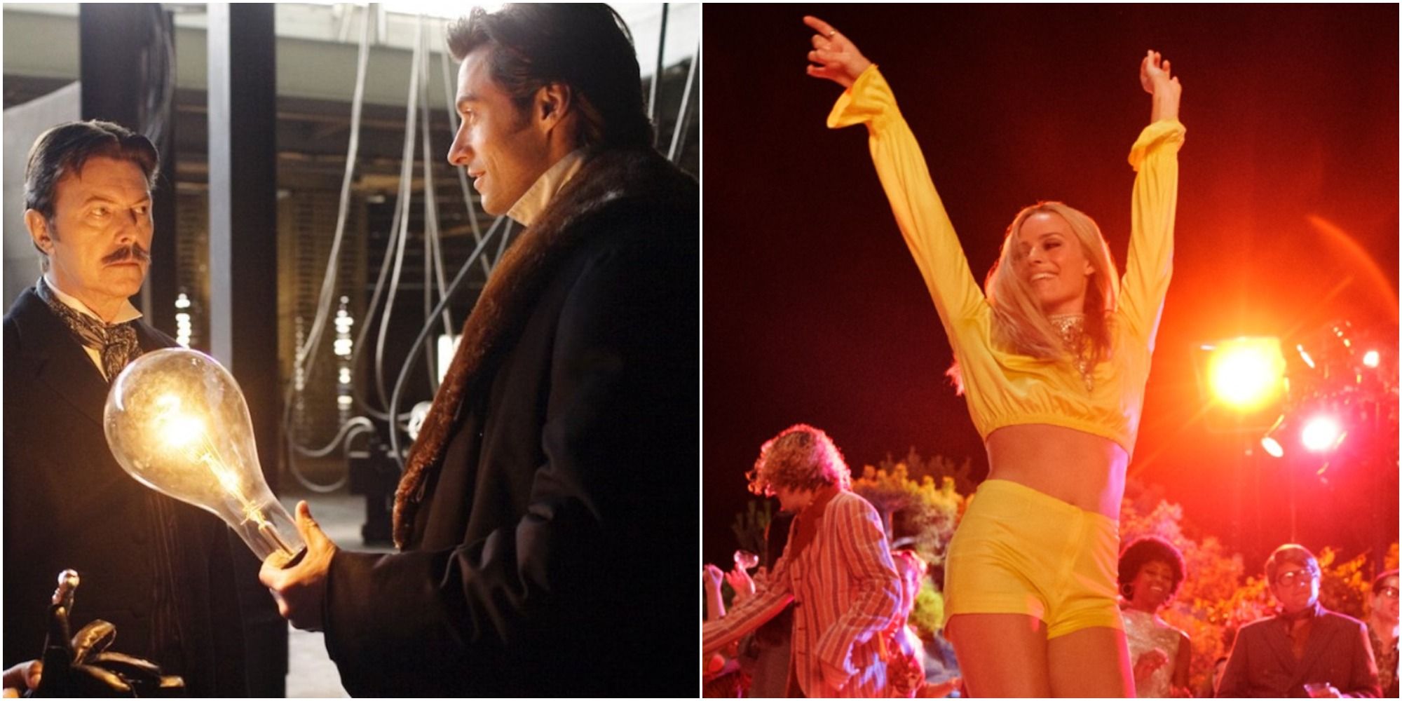 Split Image showing stills from The Prestige and Once Upon a Time in Hollywood