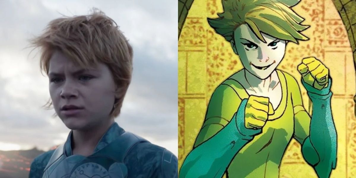Sprite In The Eternals Movie And In Marvel Comics