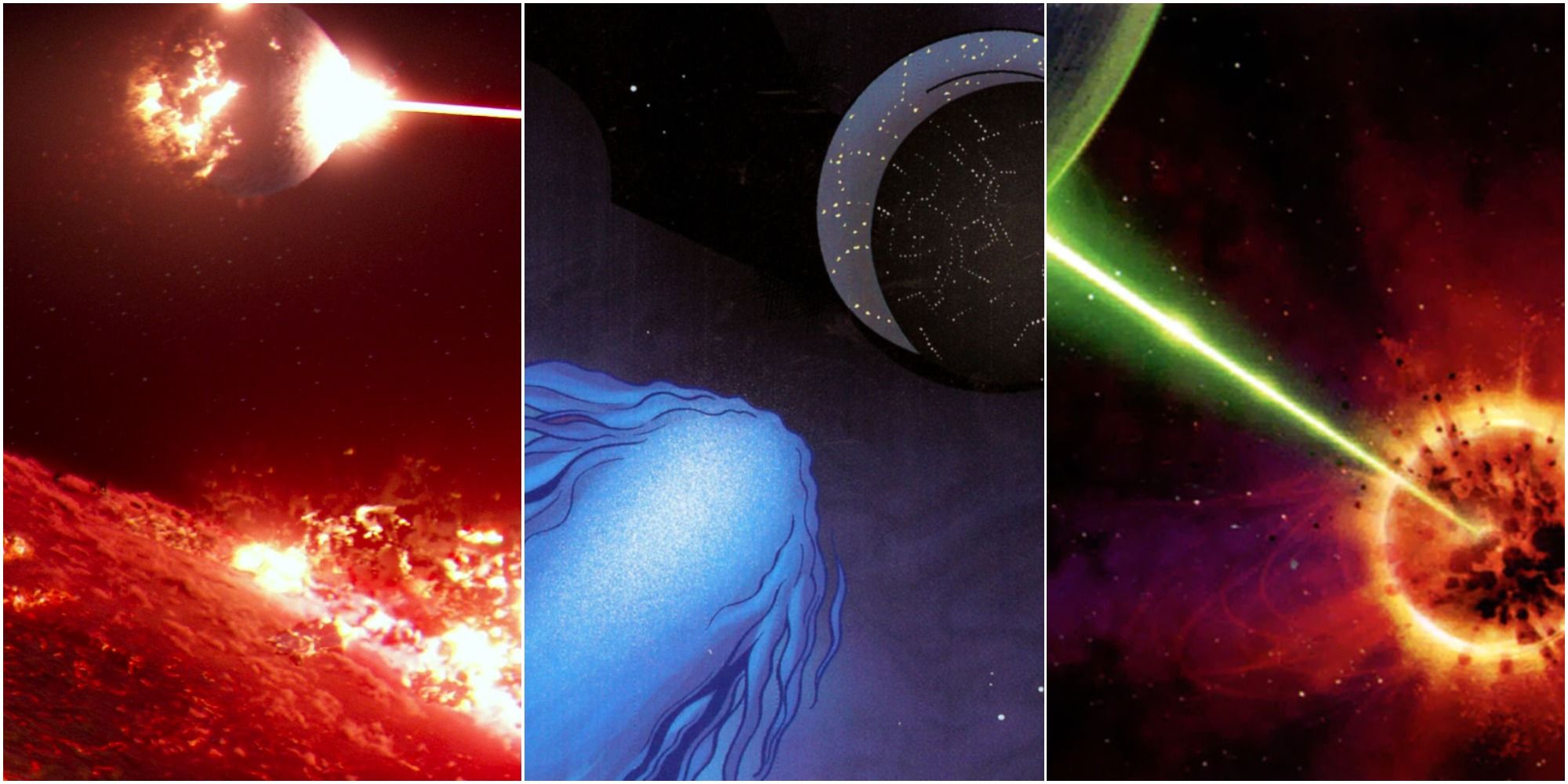 Star Wars Expanded Universe Superweapons Split Image Starkiller Base Death Star Planets Exploding