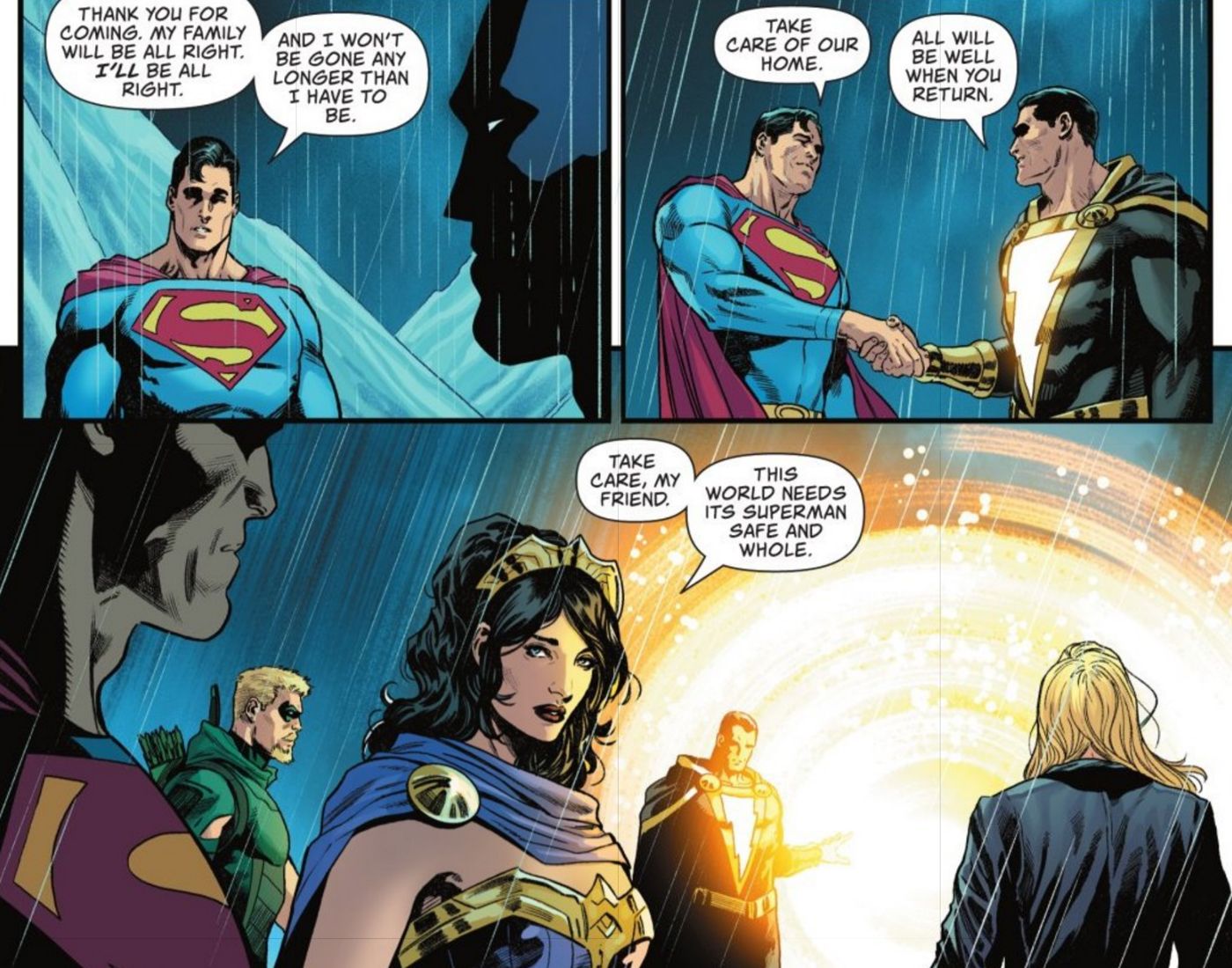 Superman Leaves Justice League