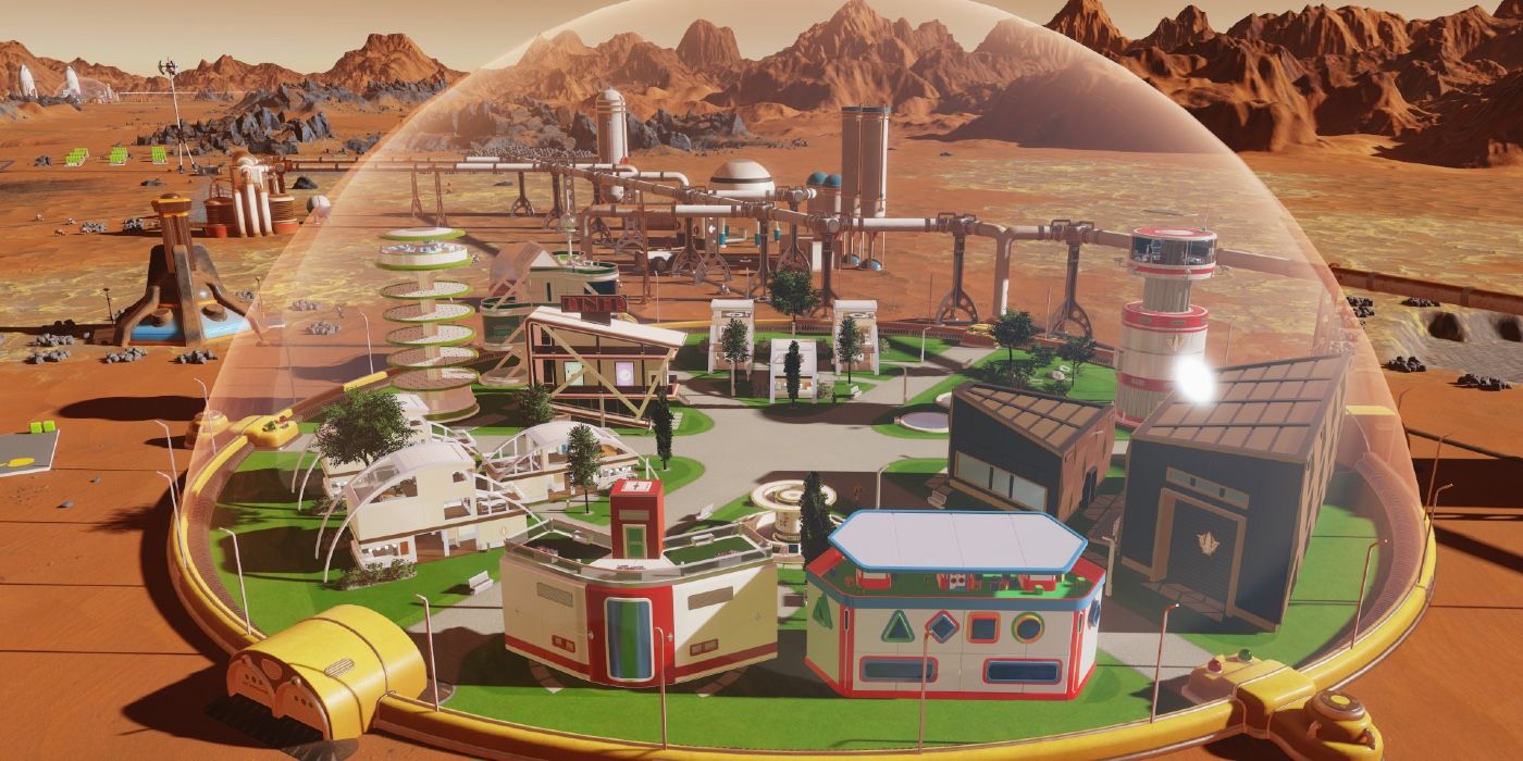 A Colony On Mars In Surviving Mars