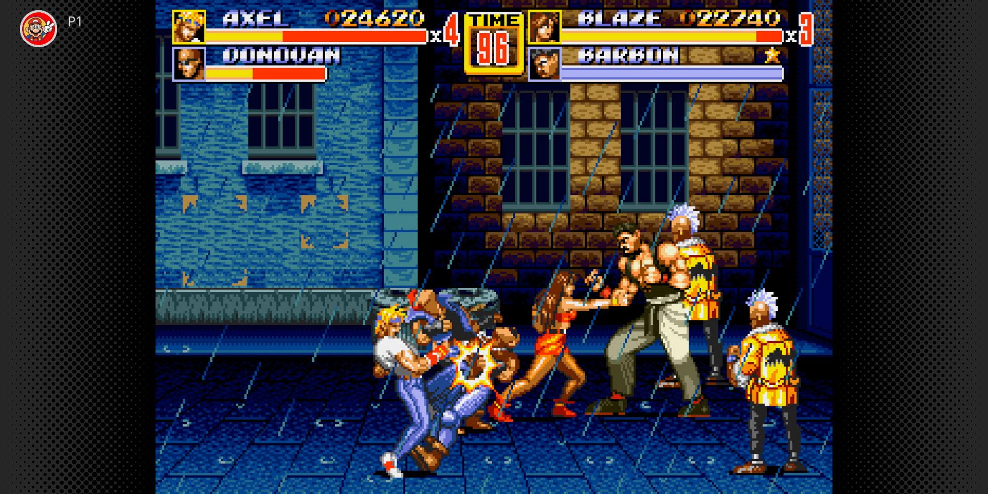 Punch faces in Streets of Rage