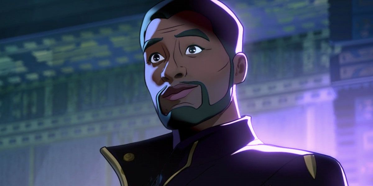 T'Challa looking a bit confused as Star-Lord in What If...?