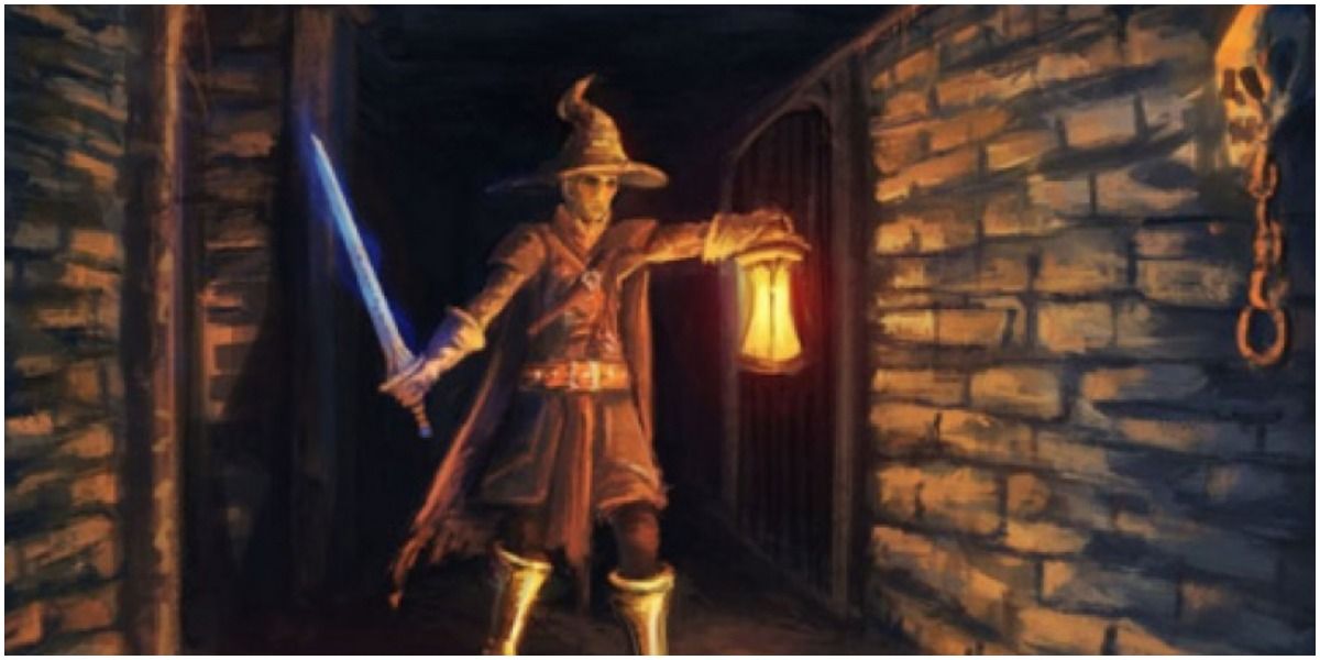 Tales of Maj'Eyal character holding a sword and lantern