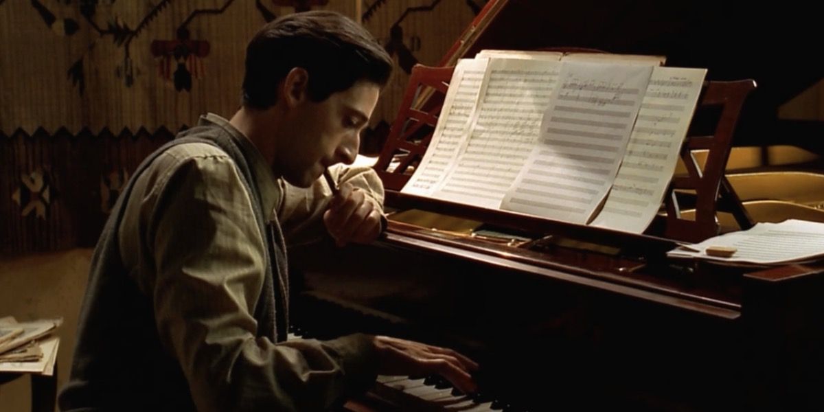 Władysław Szpilman plays the piano in The Pianist (2002)