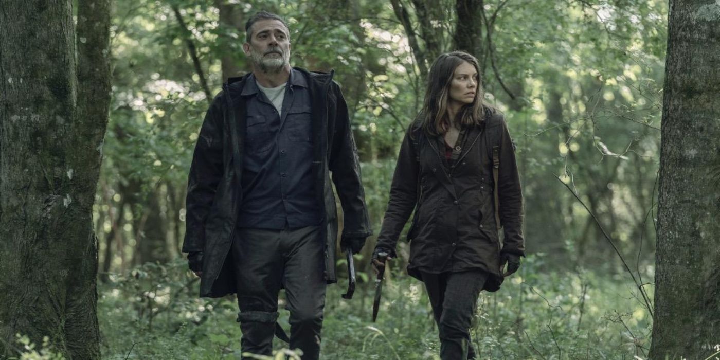 The Walking Dead - Season 11 Maggie and Negan in the forest