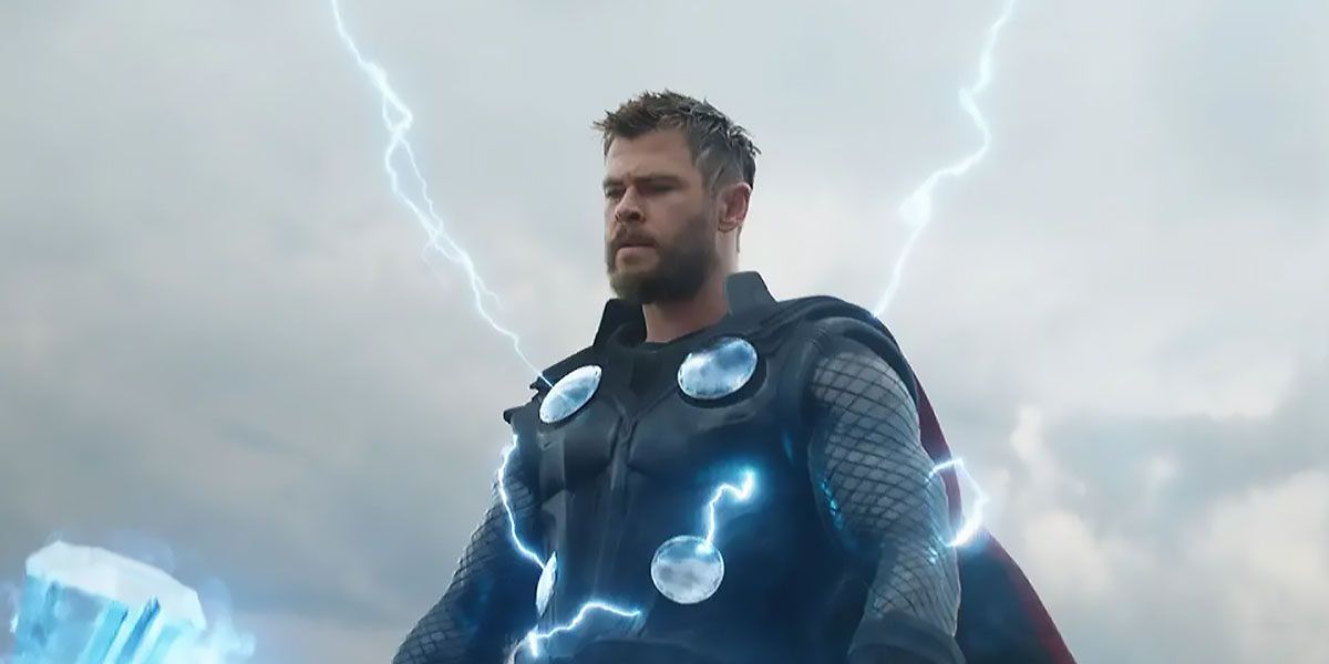 Thor looks down at the battlefield