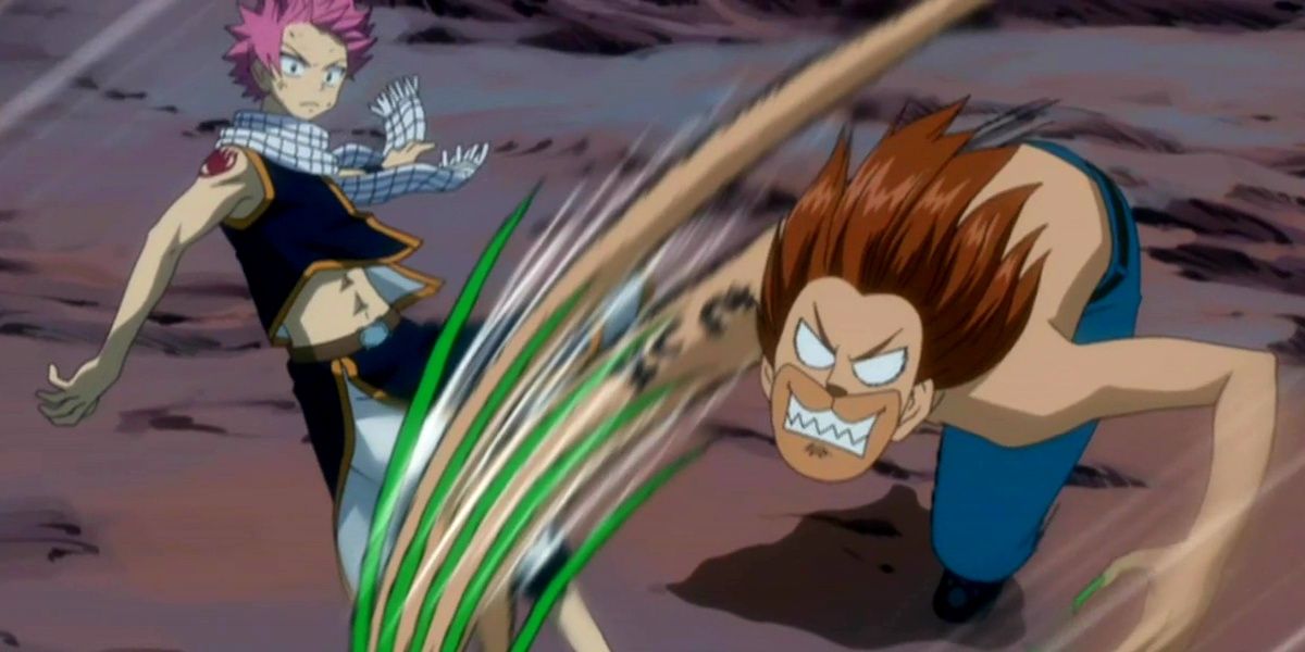 Toby fights Natsu, Fairy Tail
