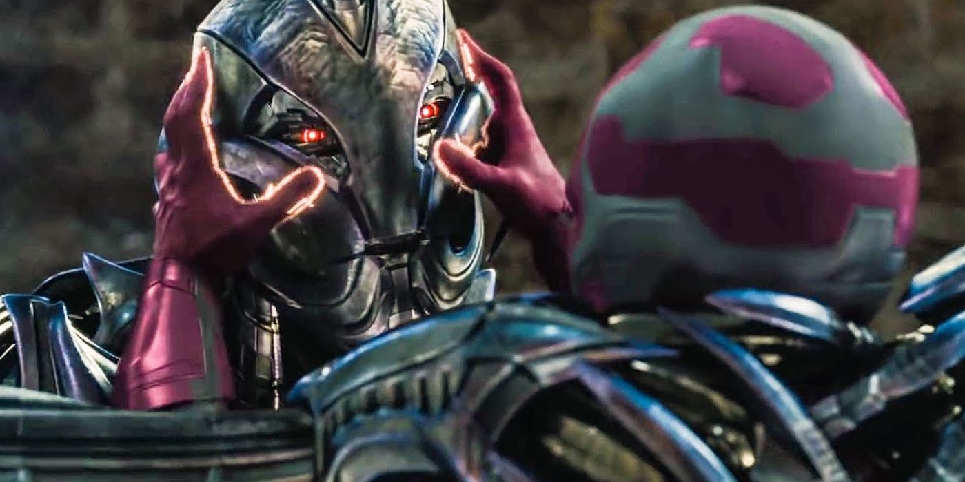 Ultron vs Vision in Avengers Age of Ultron