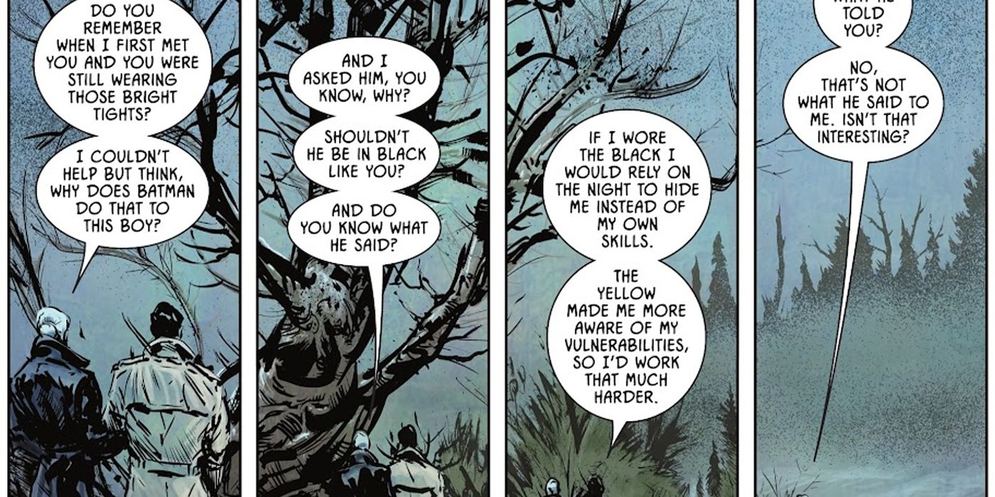 Dick Grayson Explanation Robin Costume Catwoman
