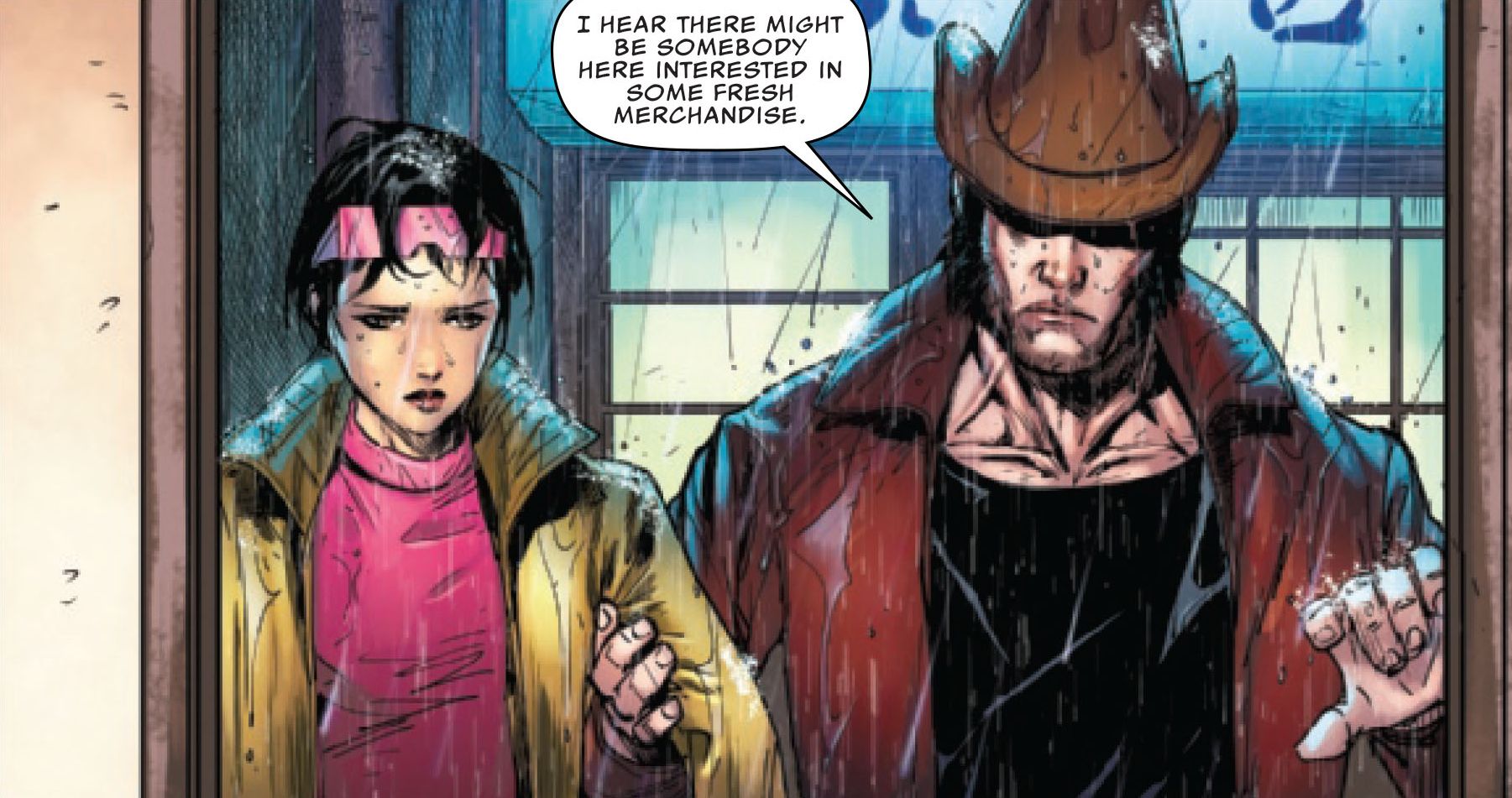 Jubilee and Wolverine in disguise