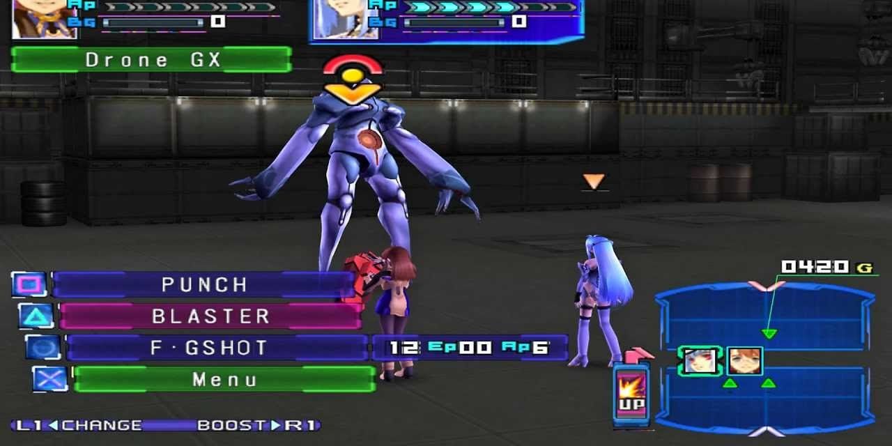 A gameplay still from Xenosaga