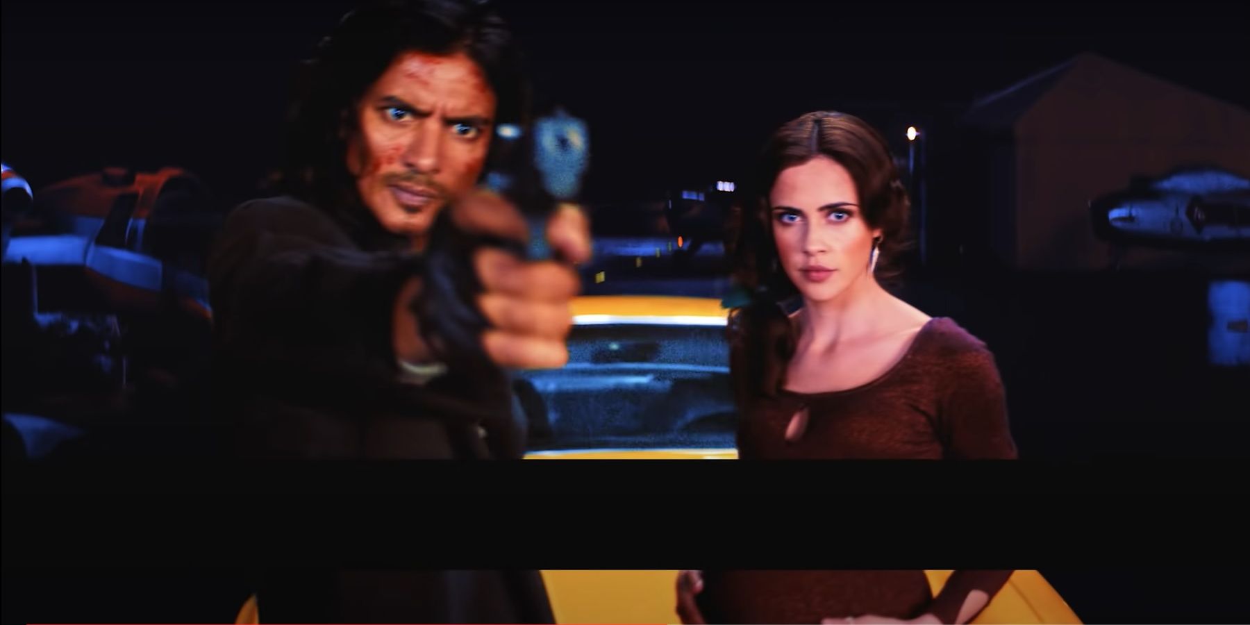 Jan Uddin and Lydia Peckham as Asimov and Katerina in netflix's live action cowboy bebop