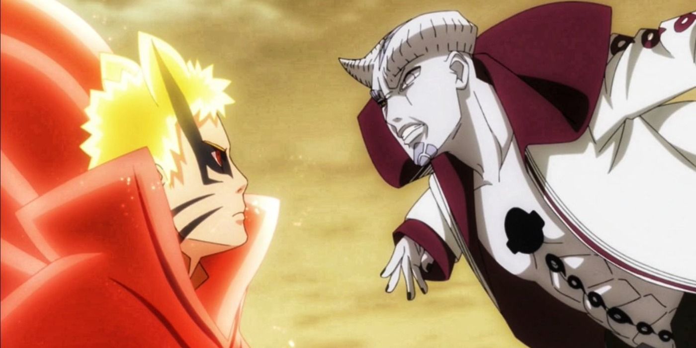 Isshiki versus Naruto Uzumaki in Baryon Mode