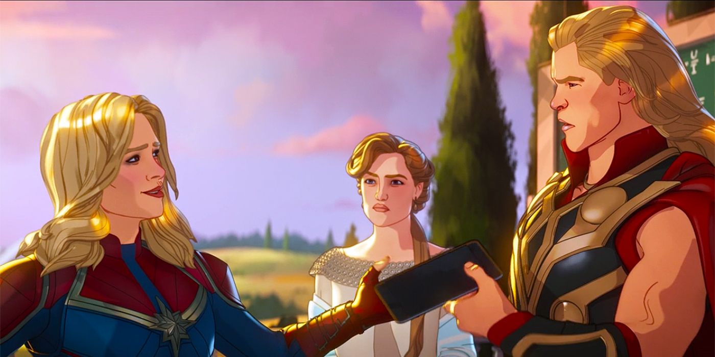Captain Marvel, Frigga and Thor in What If...? Episode 7