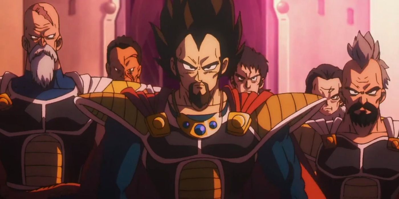 Anime Dragon Ball Super King Vegeta and other Saiyans