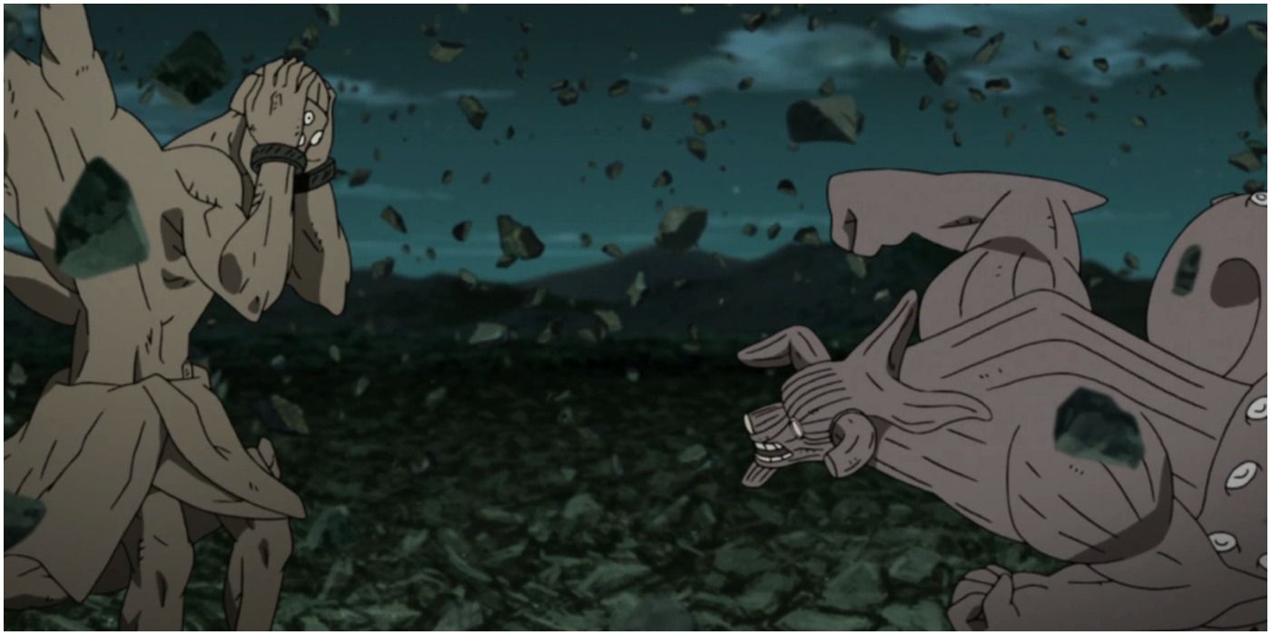 Eight Tails fight tree in Naruto.
