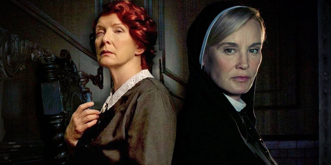frances conroy and jessica lange in american horror story