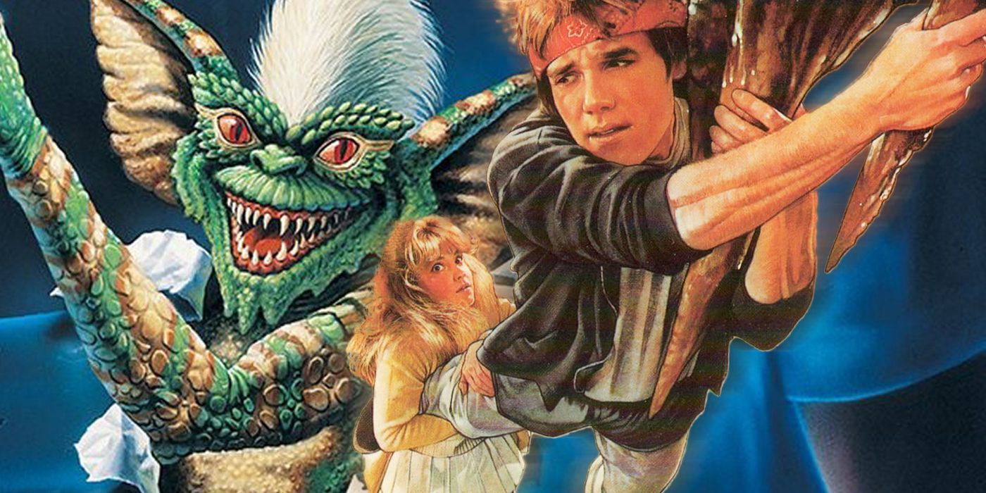 Brand from The Goonies and a Gremlin
