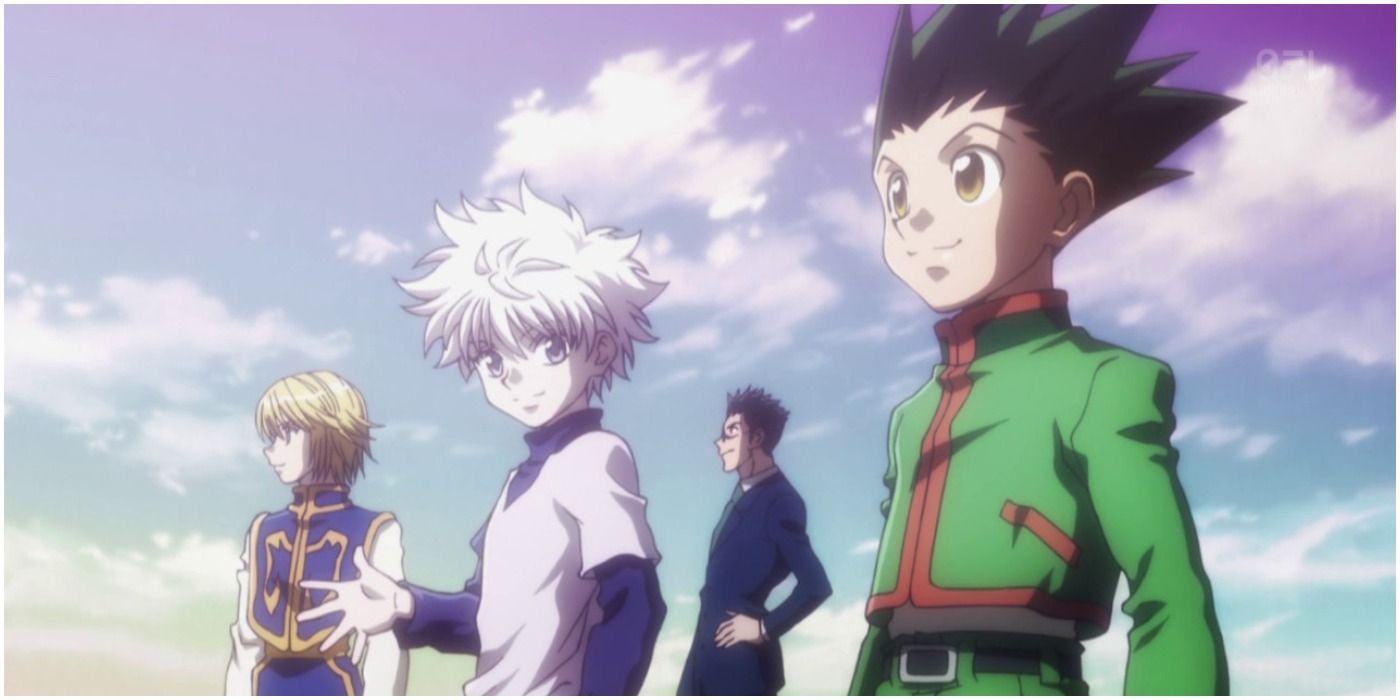 During the scene where leorio and kurapika stare, there's a song