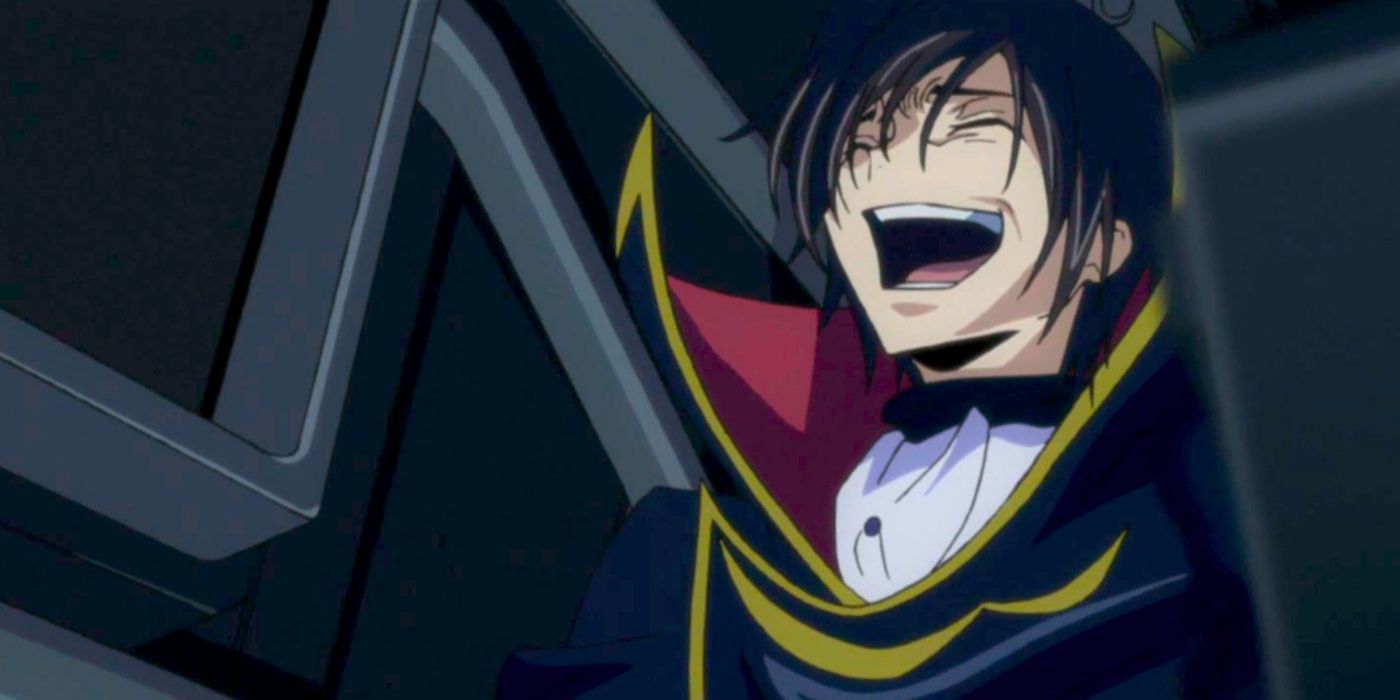 Lelouch laughing evilly, Code Geass