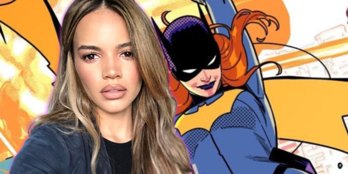 Leslie Grace next to Batgirl from the comics