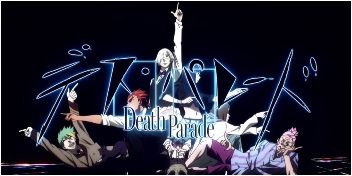 main cast posing in death parade opening