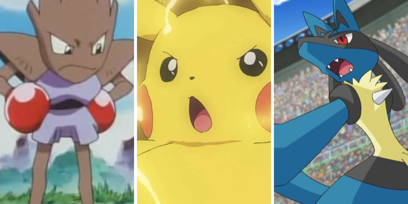 Hitmonchan, Pikachu, & Lucario Pokémon