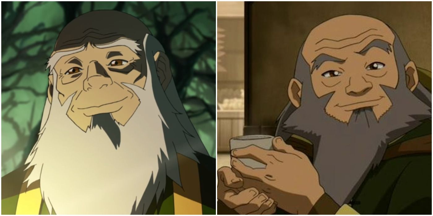 Uncle Iroh smiling and holding tea feature