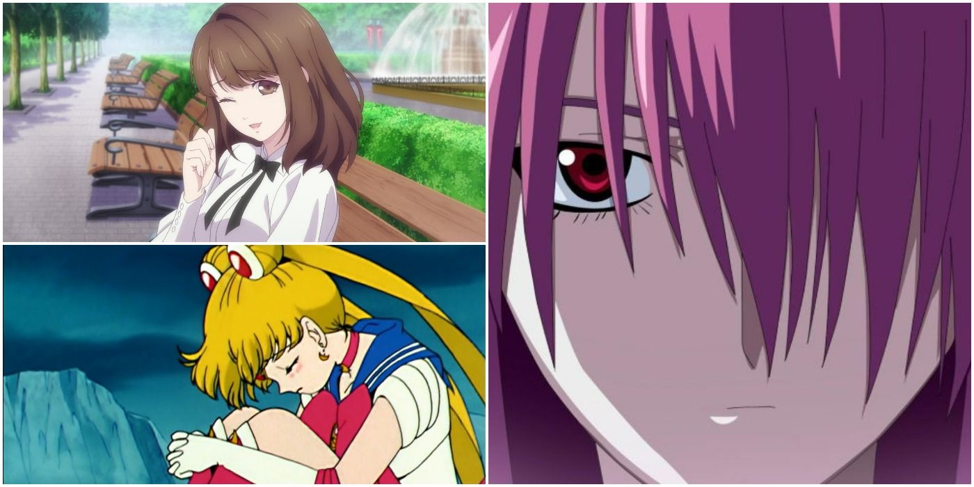 Heroine from Mr. Love Queen's Choice, Lucy from Elfen Lied and Sailor Moon from Sailor Moon